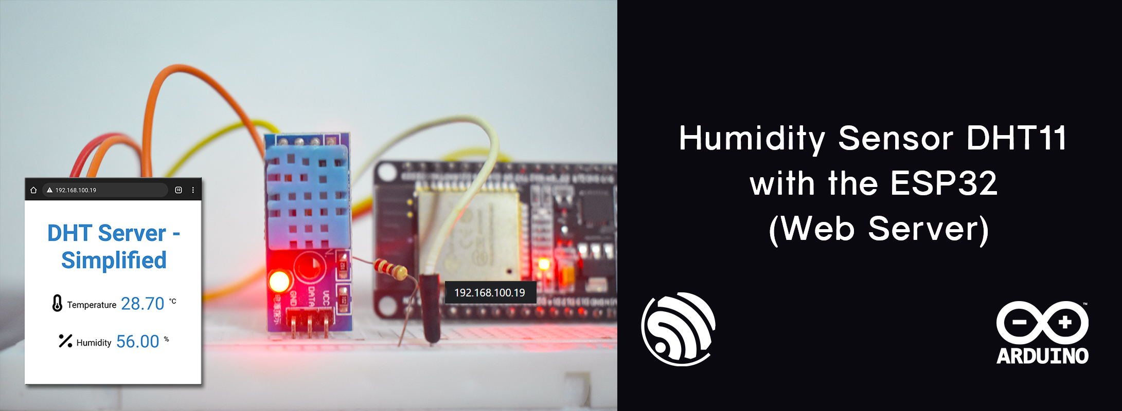 How to interface the Humidity Sensor DHT11 with the ESP32 (Web Server ...